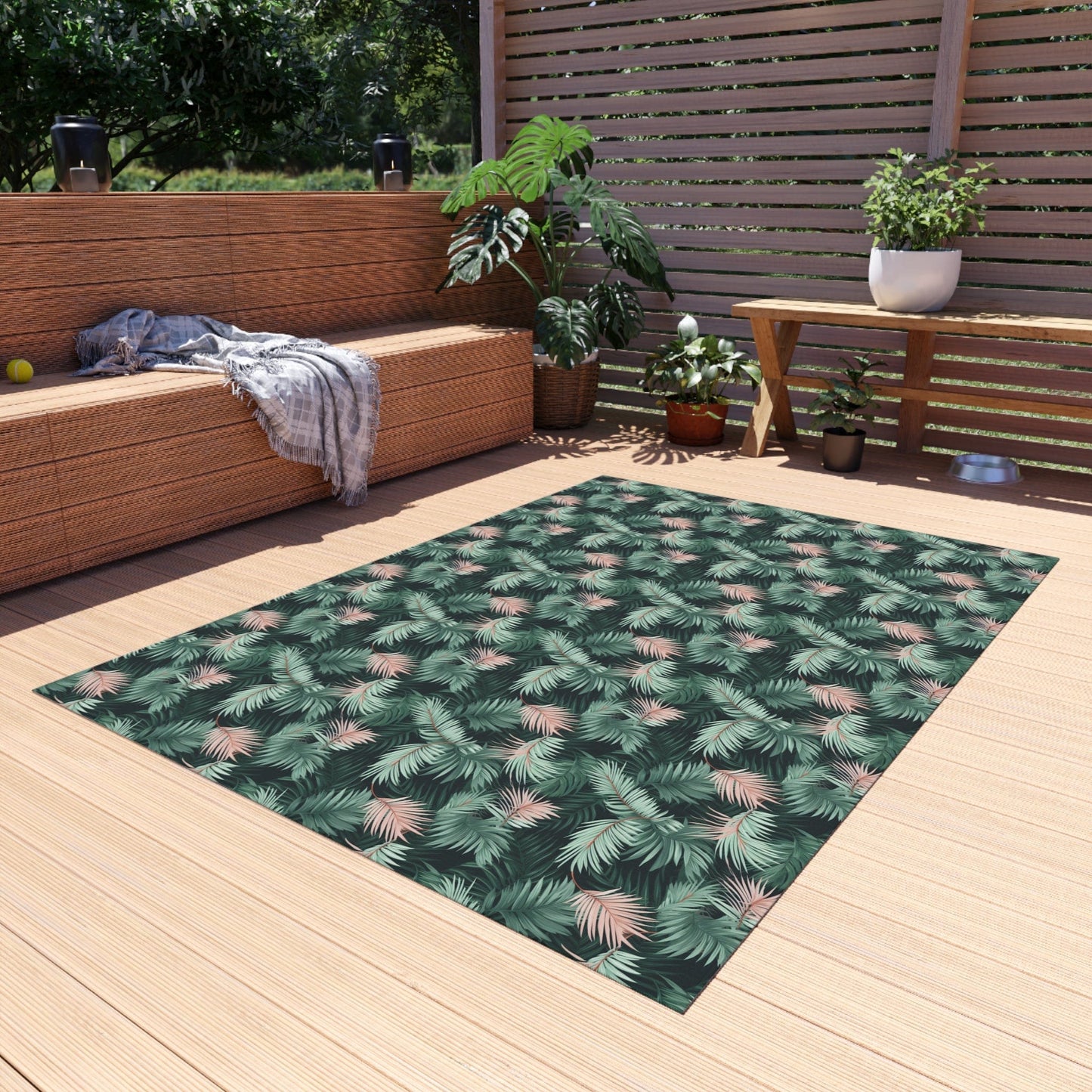 Tropical Floral Rug