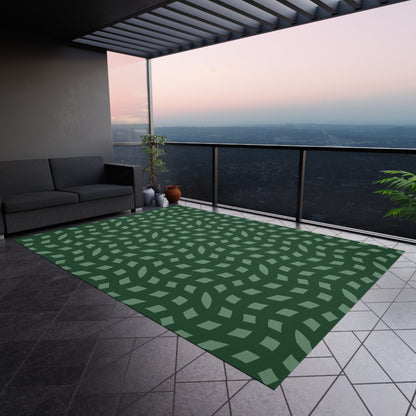 Green Retro Rug