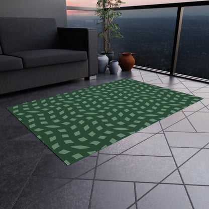 Green Retro Rug