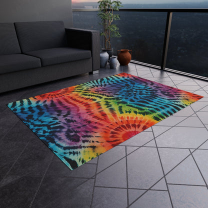 Tie Dye Tiger Rug