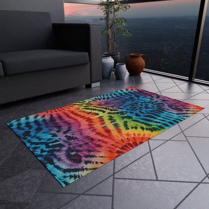 Tie Dye Tiger Rug