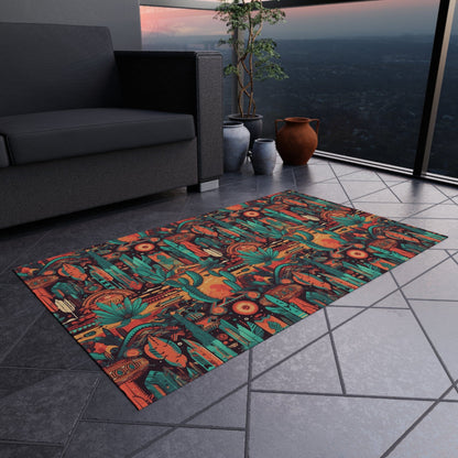 Southwestern Cactus Rug