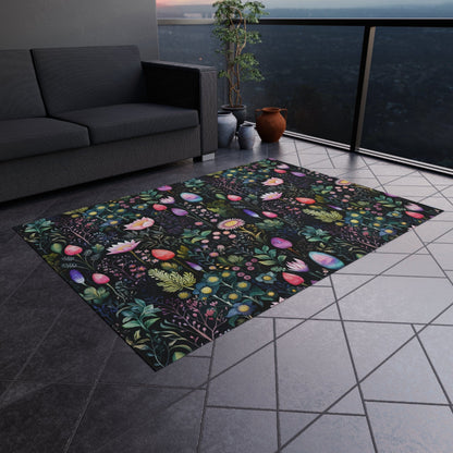 Abstract Wildflower Rug