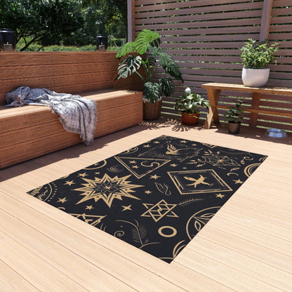 Navy Blue Celestial Rug