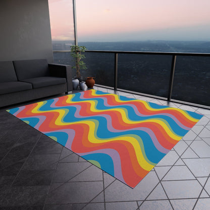 Retro Rainbow Rug