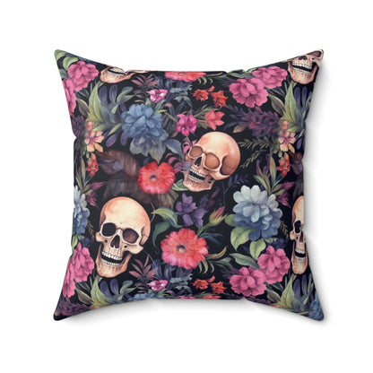 Skulls and Roses Pillow