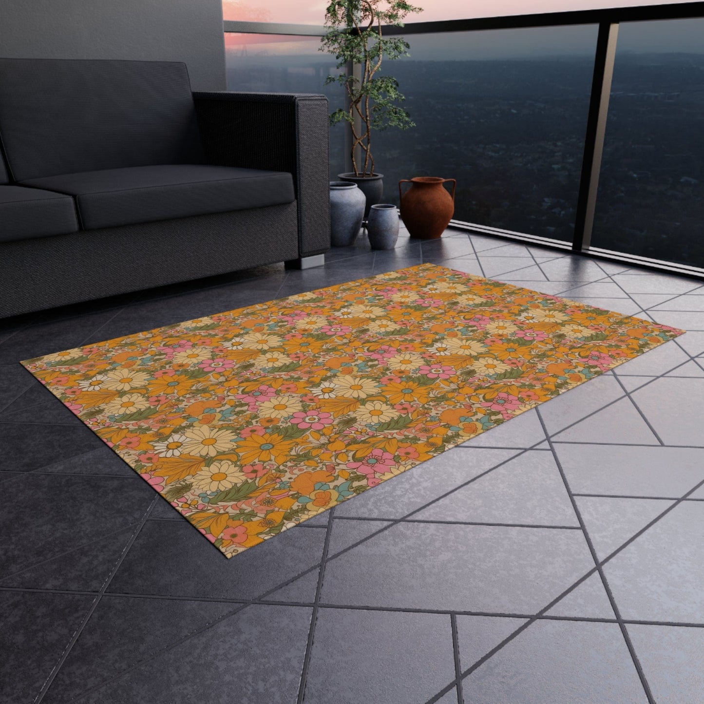 Floral Hippie Rug