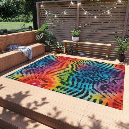 Tie Dye Tiger Rug