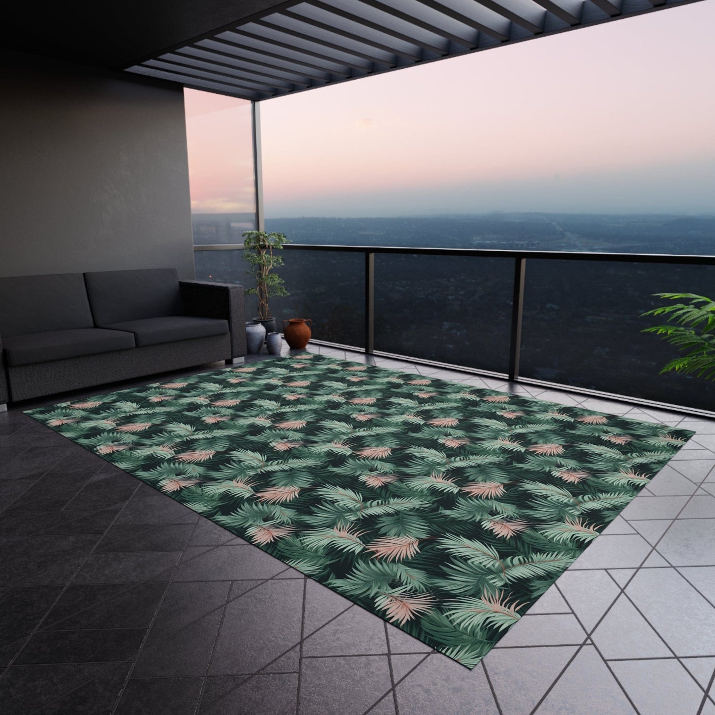 Tropical Floral Rug