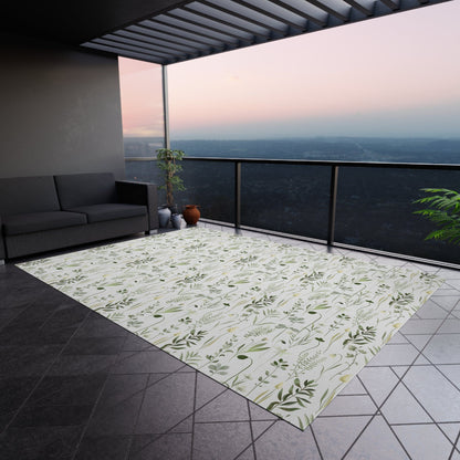 Green Wildflower Rug