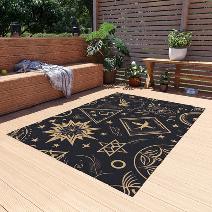 Navy Blue Celestial Rug