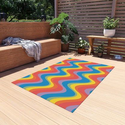 Retro Rainbow Rug