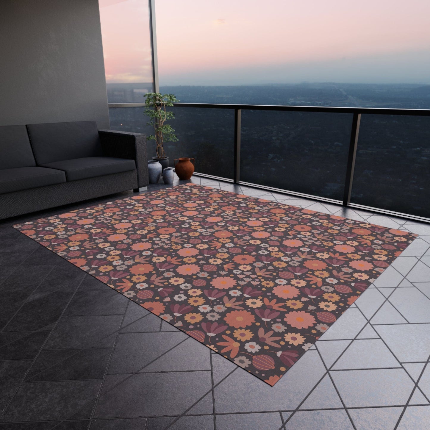 Trendy Floral Rug