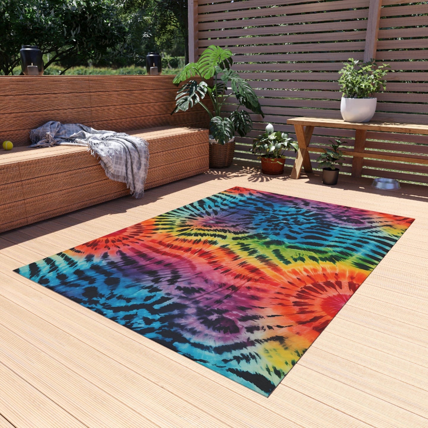 Tie Dye Tiger Rug