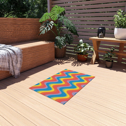 Retro Rainbow Rug