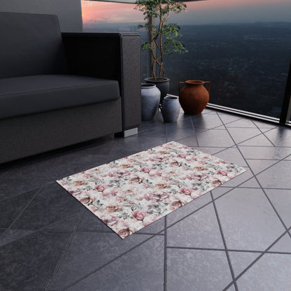 Pink Flower Rug