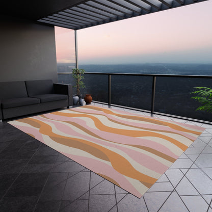 Pink Wavy Rug