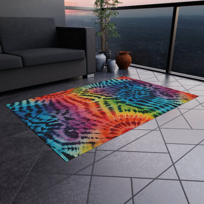 Tie Dye Tiger Rug