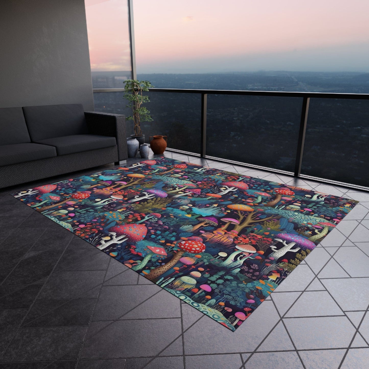 Groovy Mushroom Rug