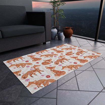 Cute Fox Nursery Rug