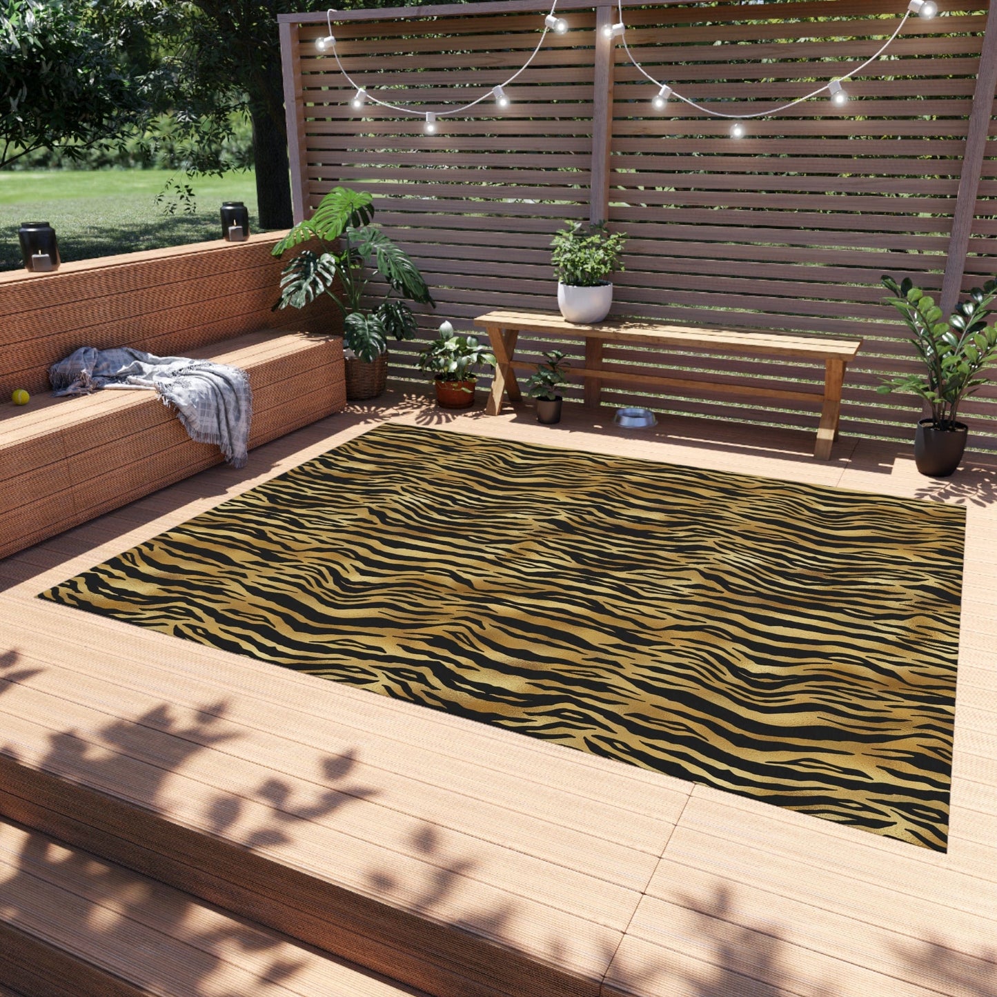 Tiger Print Rug