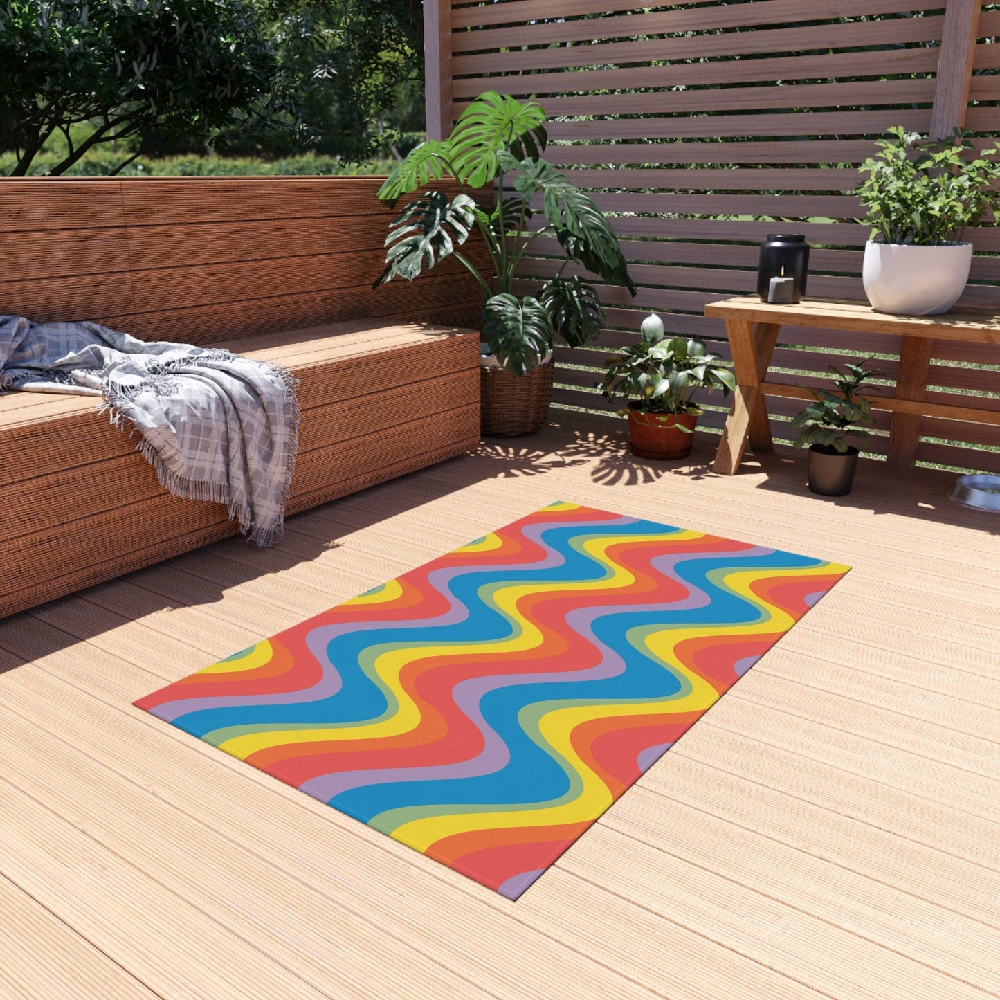 Retro Rainbow Rug