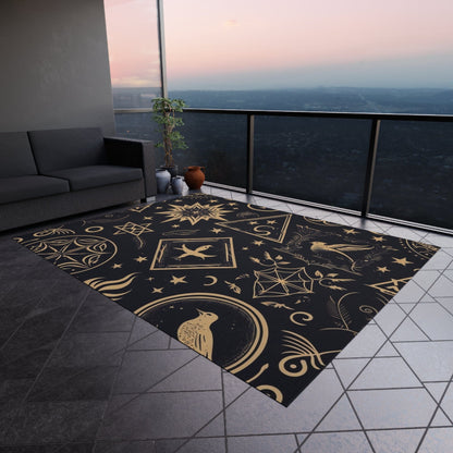 Navy Blue Celestial Rug