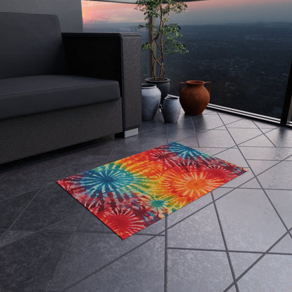 Colorful Tie Dye Rug