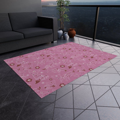 Pink Fox Nursery Rug