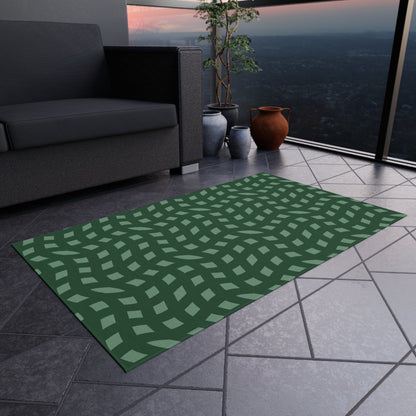 Green Retro Rug