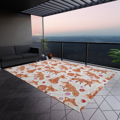 Cute Fox Nursery Rug