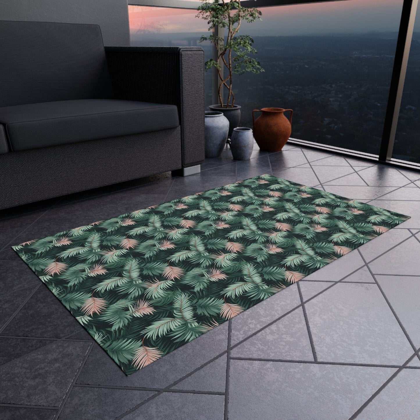 Tropical Floral Rug