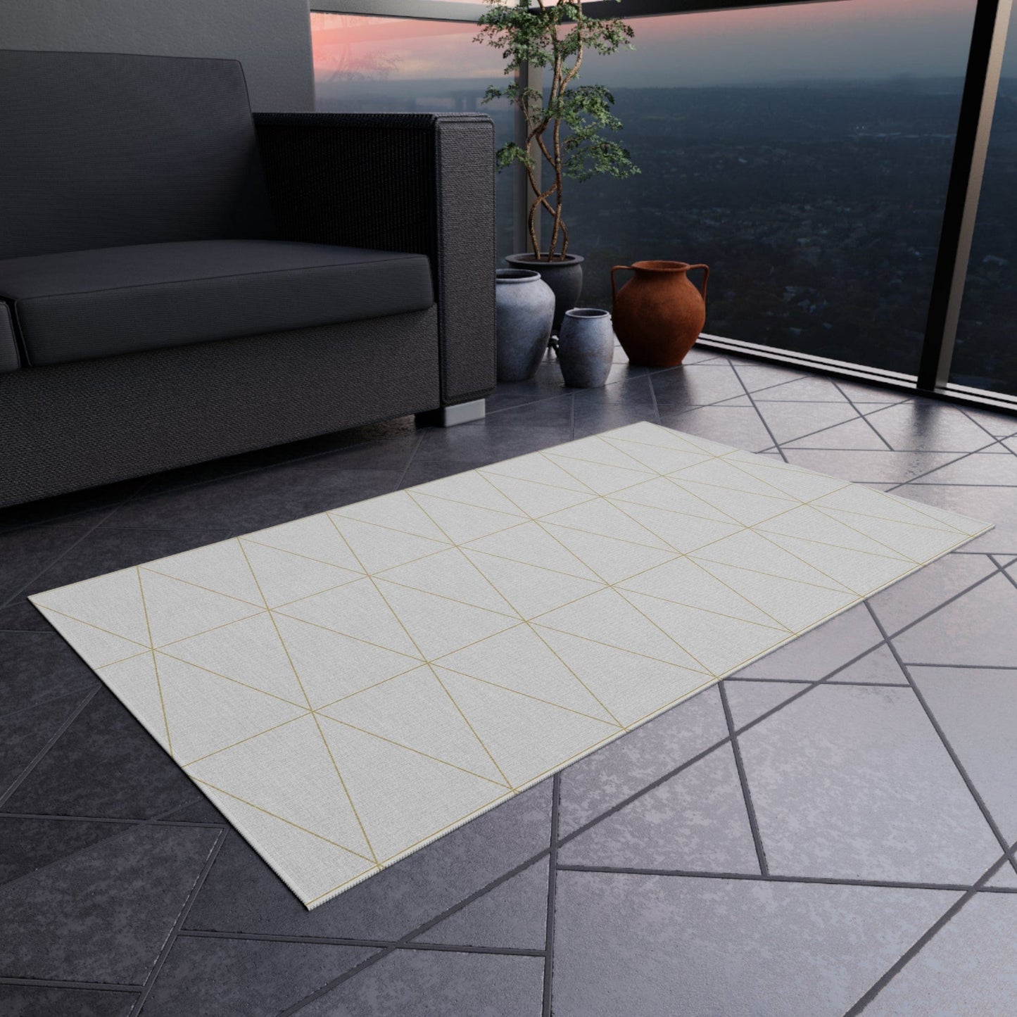 Off White Minimalist Rug