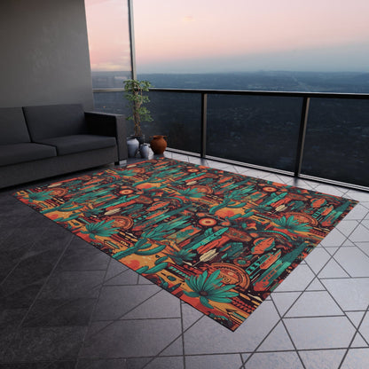 Southwestern Cactus Rug