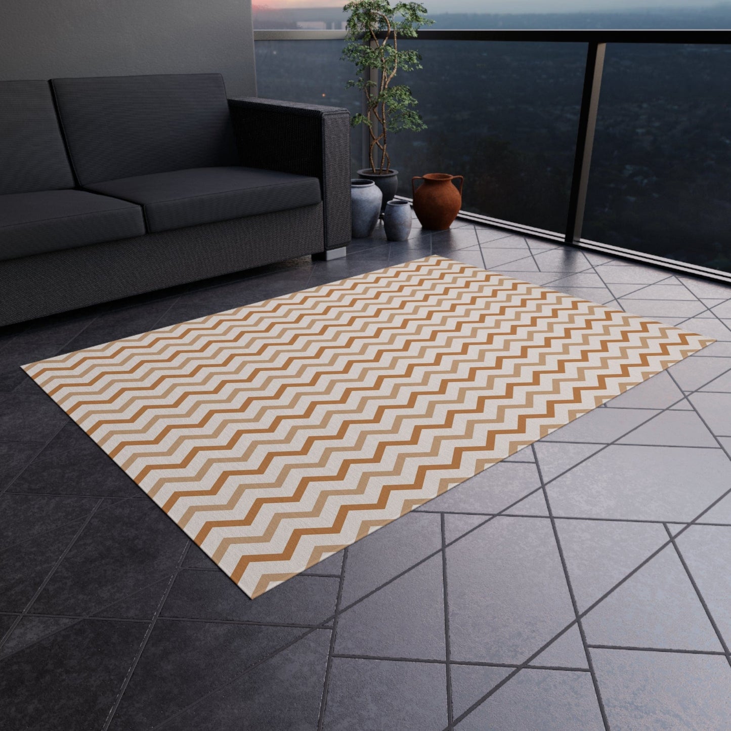 Zig Zag Boho Rug