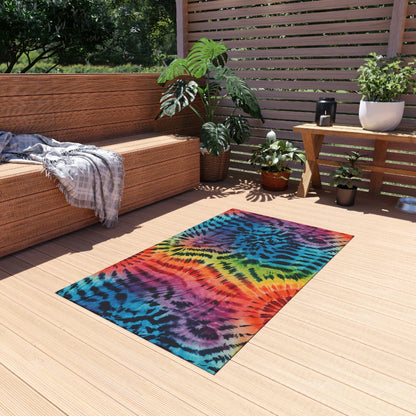 Tie Dye Tiger Rug