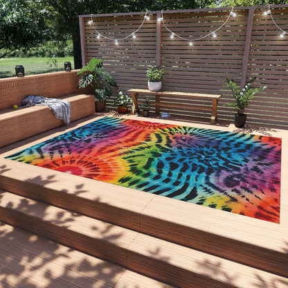 Tie Dye Tiger Rug