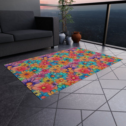 Colorful Flower Rug