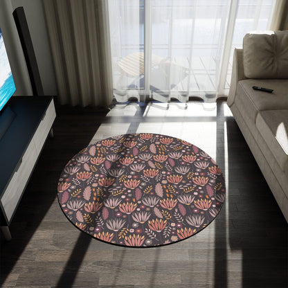 Purple Floral Rug