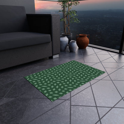 Green Retro Rug