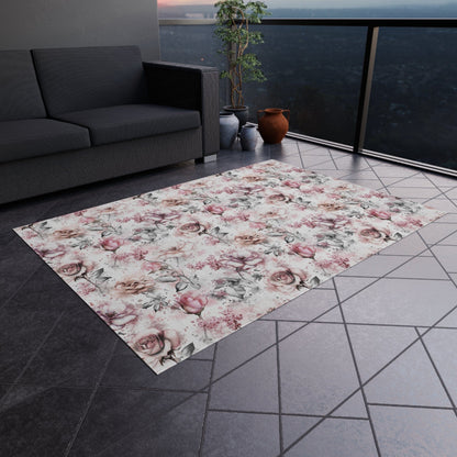 Pink Flower Rug