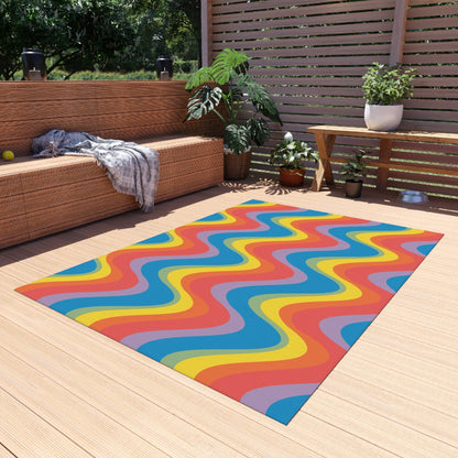 Retro Rainbow Rug