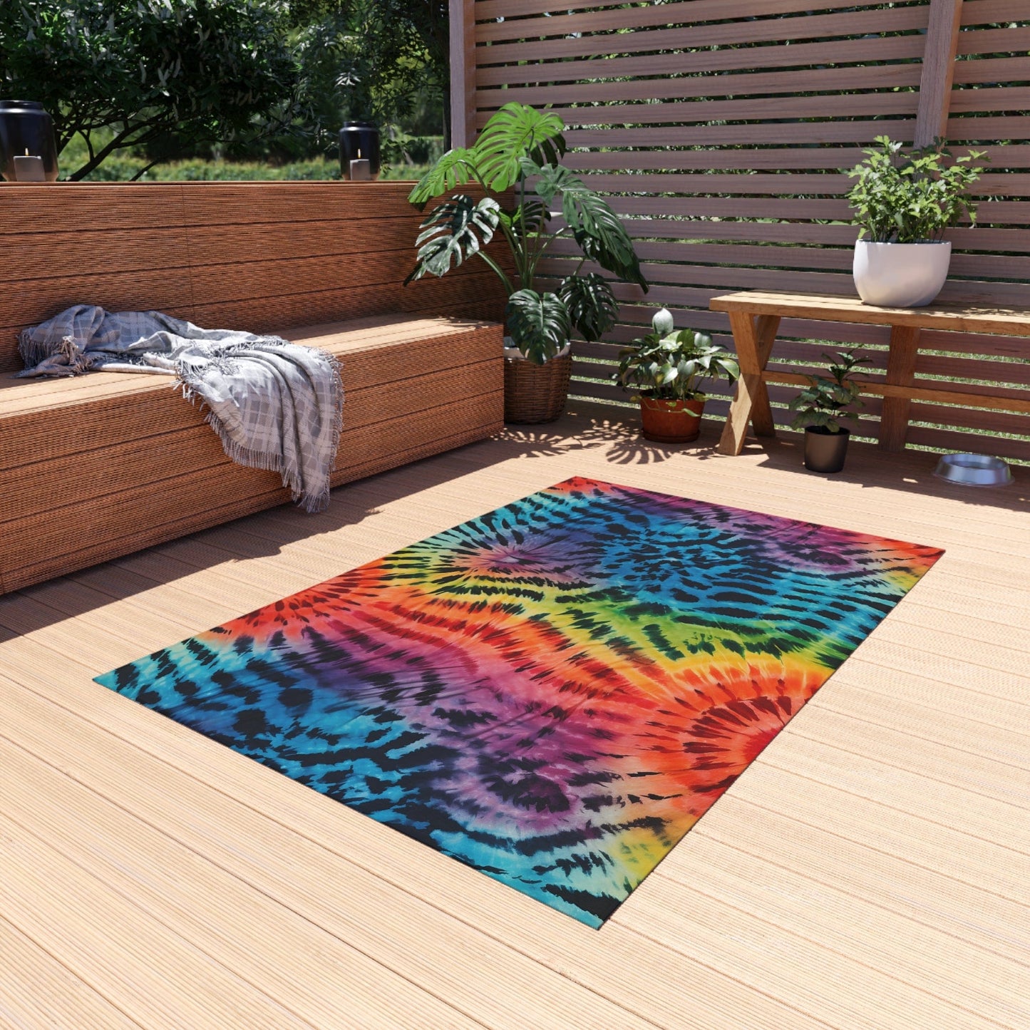 Tie Dye Tiger Rug