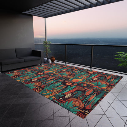 Southwestern Cactus Rug