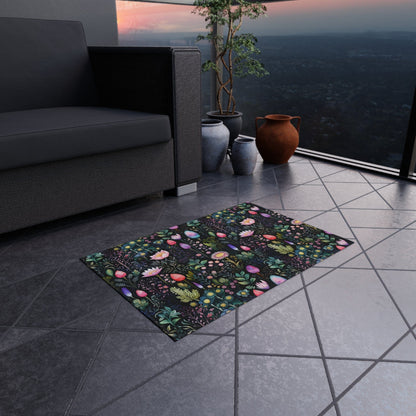 Abstract Wildflower Rug