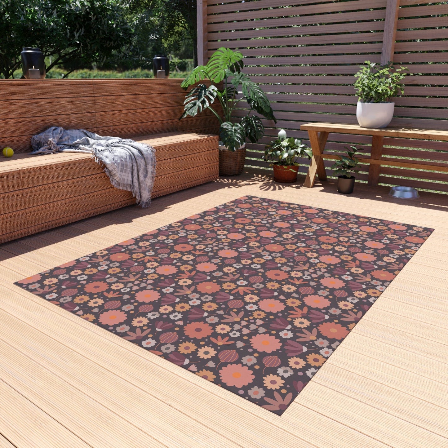 Trendy Floral Rug