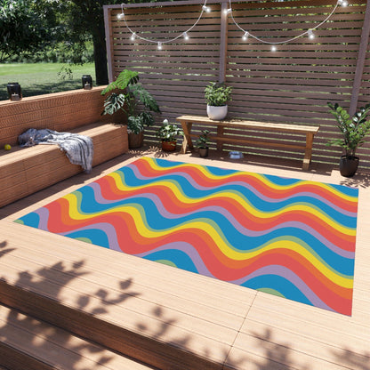 Retro Rainbow Rug