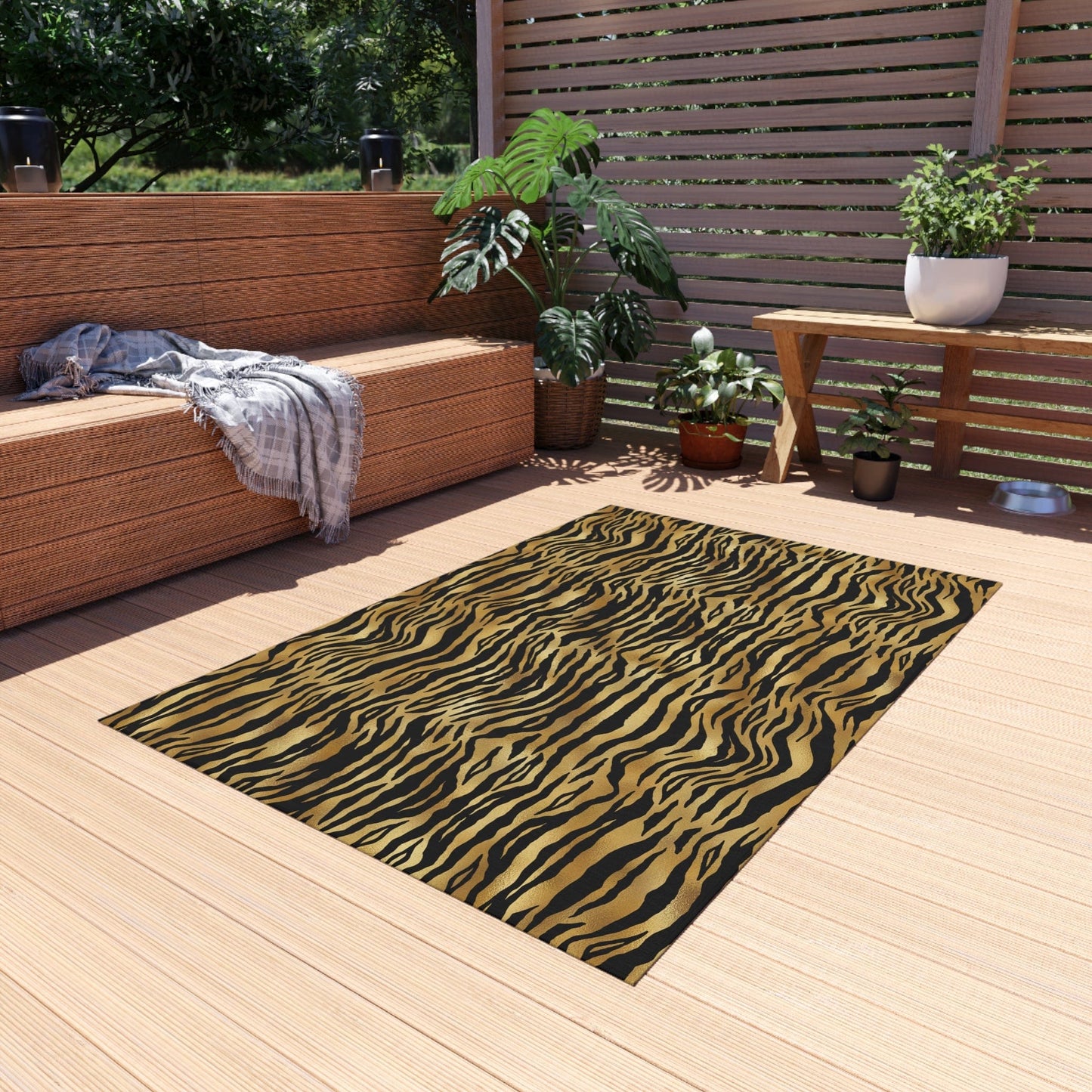 Tiger Print Rug