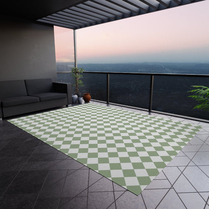 Green Checkered Rug