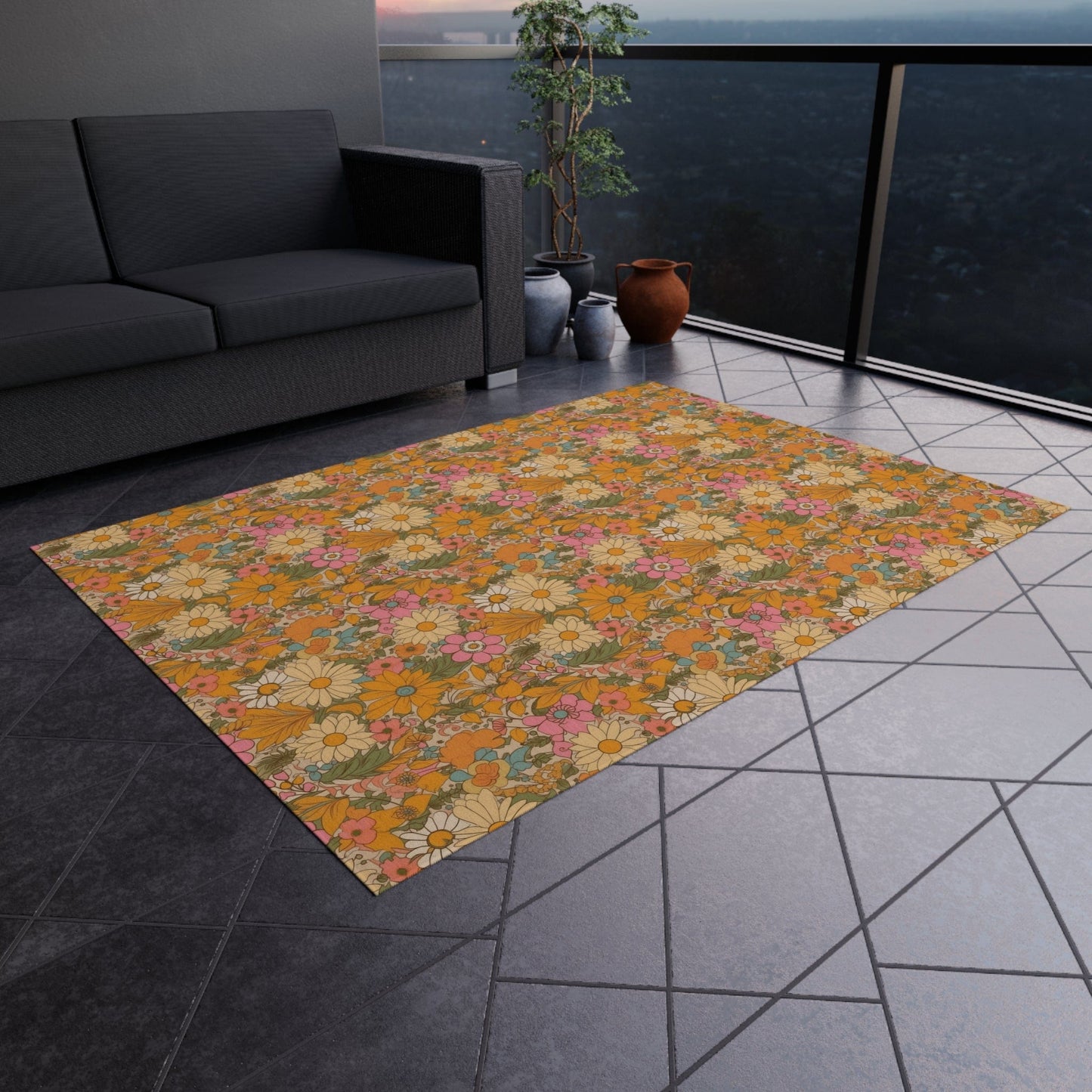 Floral Hippie Rug